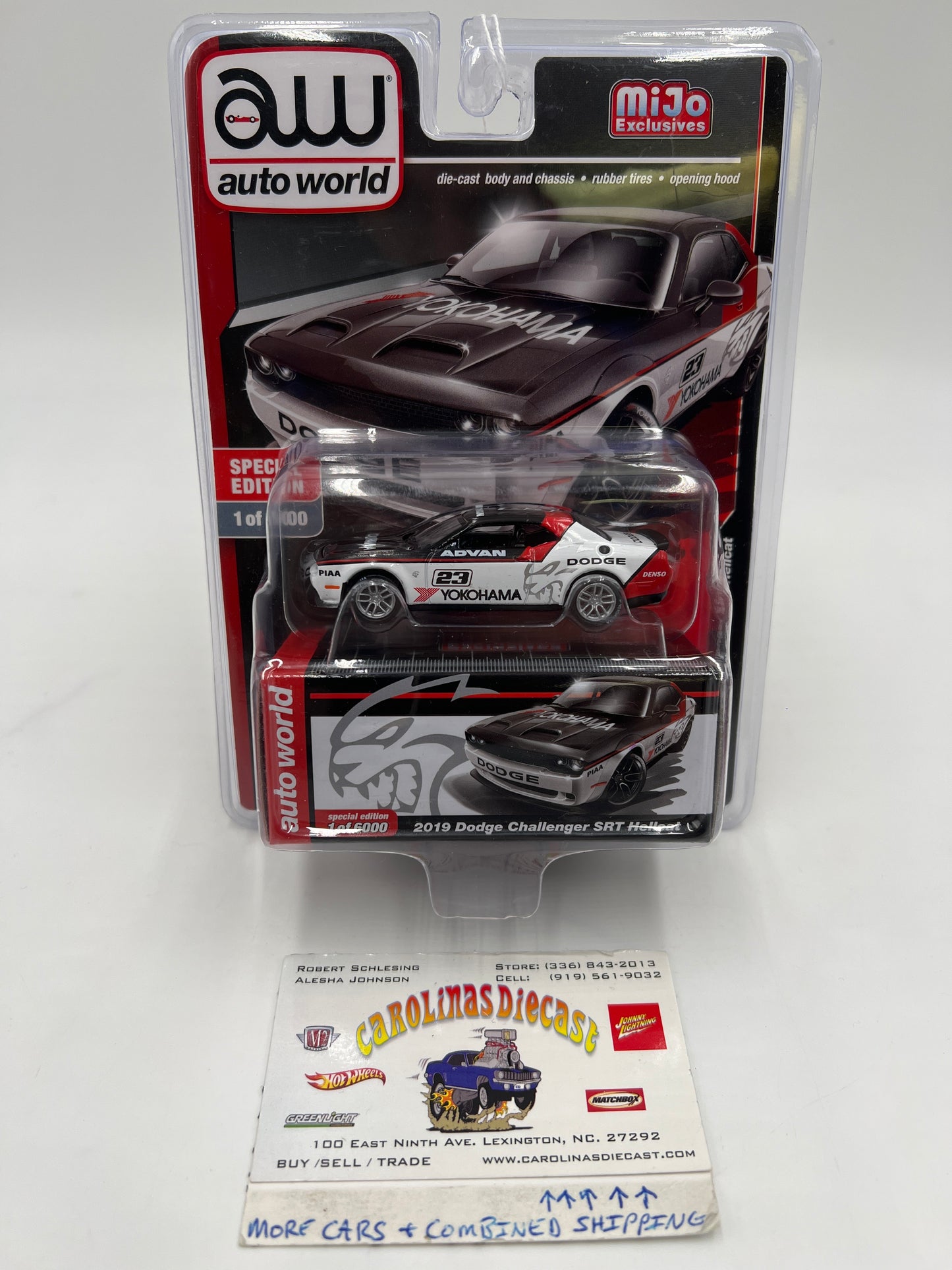 Auto World MiJo Exclusive Yokohama 2019 Dodge Challenger SRT Hellcat 1/6000 179F