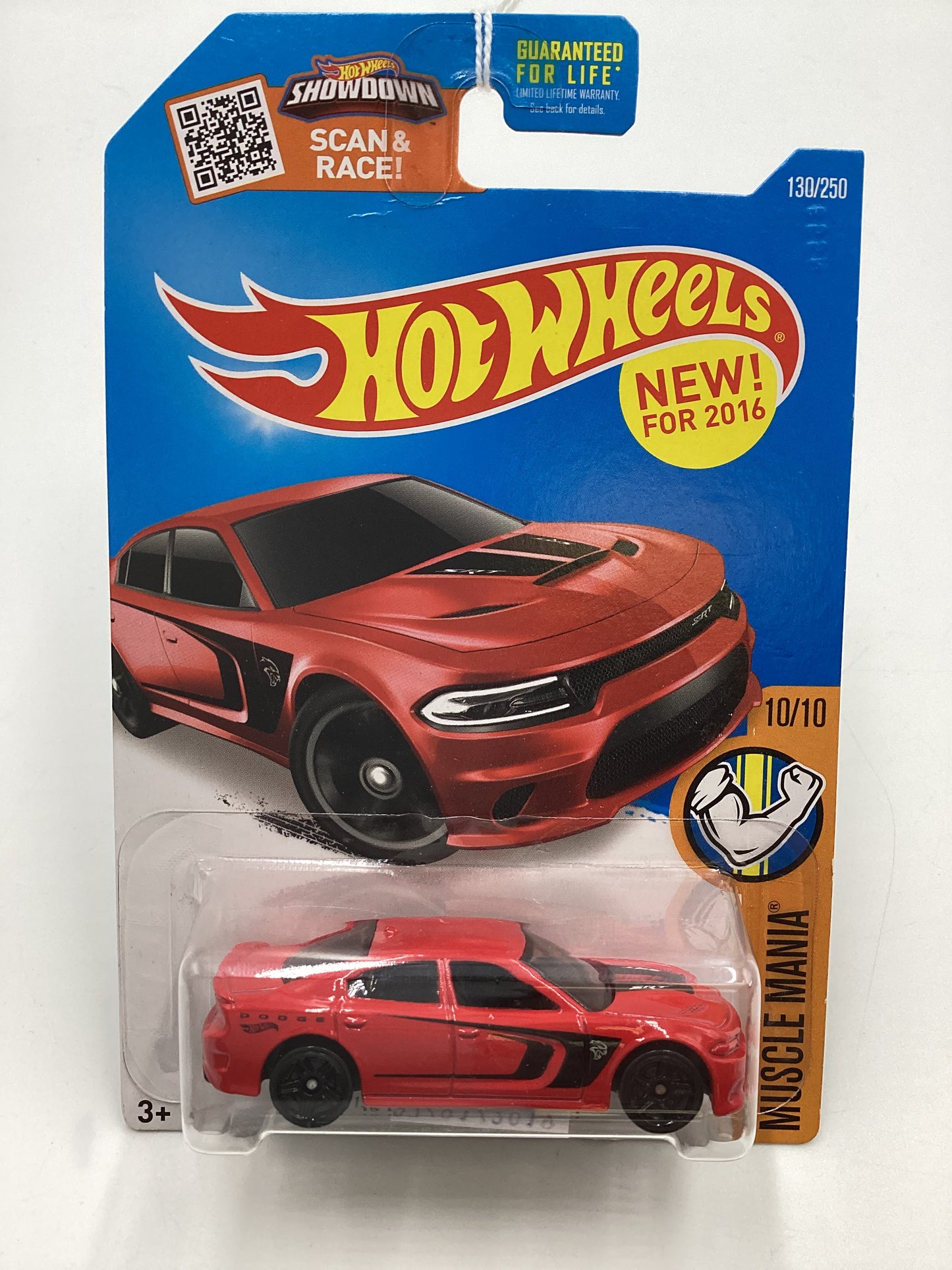 2016 Hot Wheels Muscle Mania #130 15 Dodge Charger SRT Red 46E