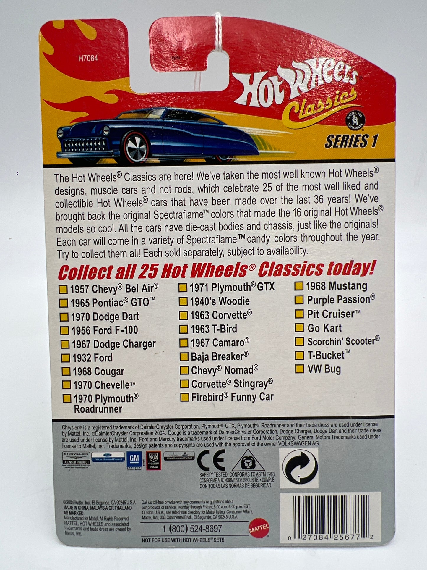 Hot Wheels Classics Series 1 #19 1968 Mustang Green 151B