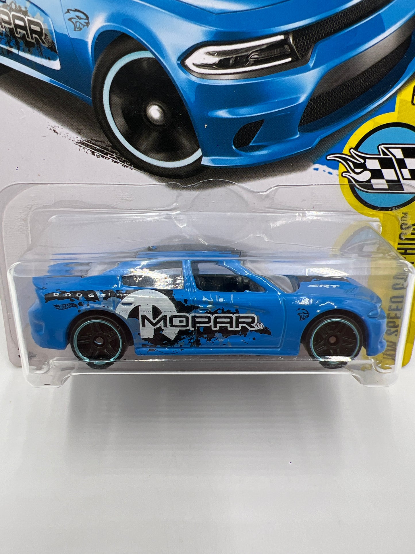 2017 Hot Wheels Speed Graphics #9 15 Dodge Charger SRT Blue 56E