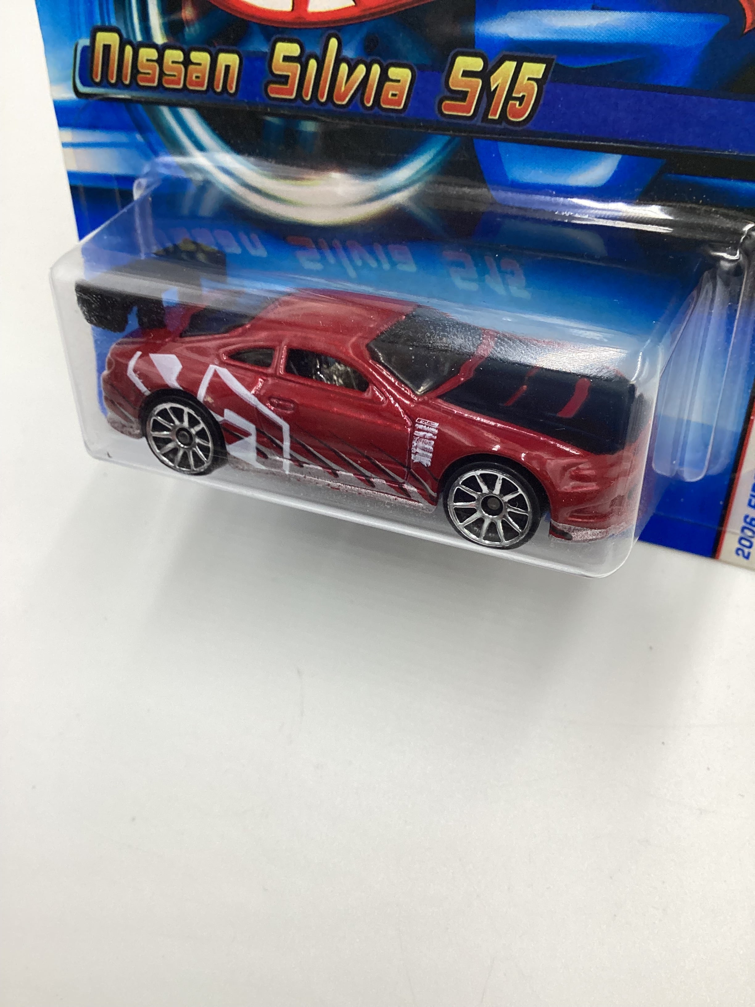 2006 Hot Wheels #003 Nissan Silvia S15 Red Short Card SR