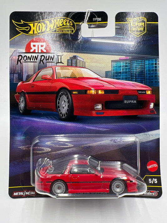 2025 Hot Wheels Premium Ronin Run II #5 89 Toyota Supra Red 253E