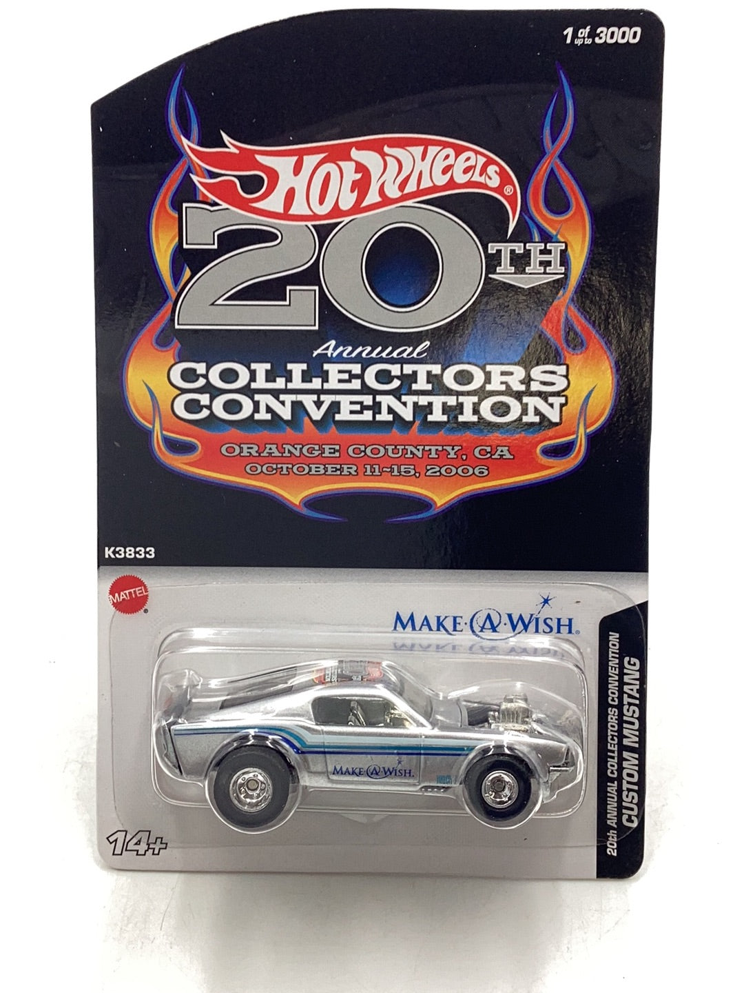 ミニカー Hot Wheels 20th Convention 2006 Mustang 2006 Hot Wheels 20th Annual Convention Custom Mustang Make A Wish