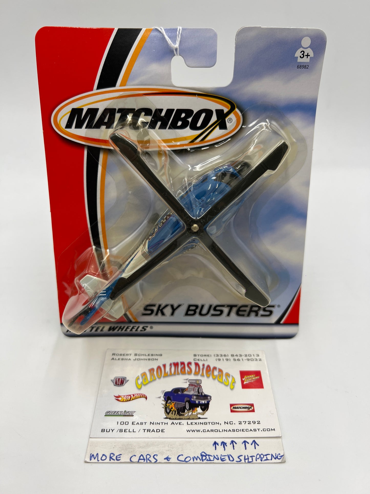 Matchbox Sky Busters Rescue Helicopter Metro Base Blue PP2