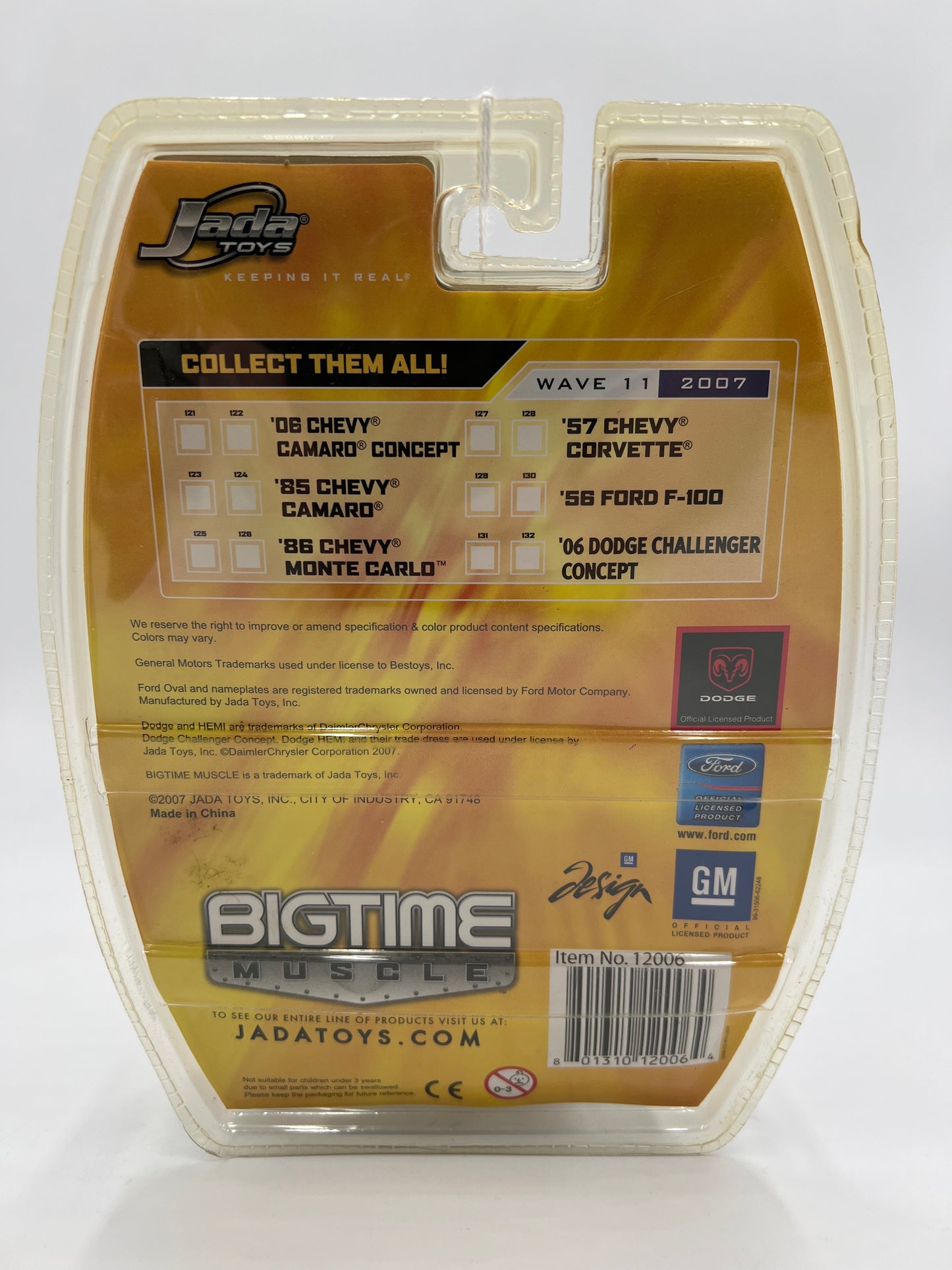 2007 Jada Big Time Muscle Wave 11 #130 56 Ford F-100 Black