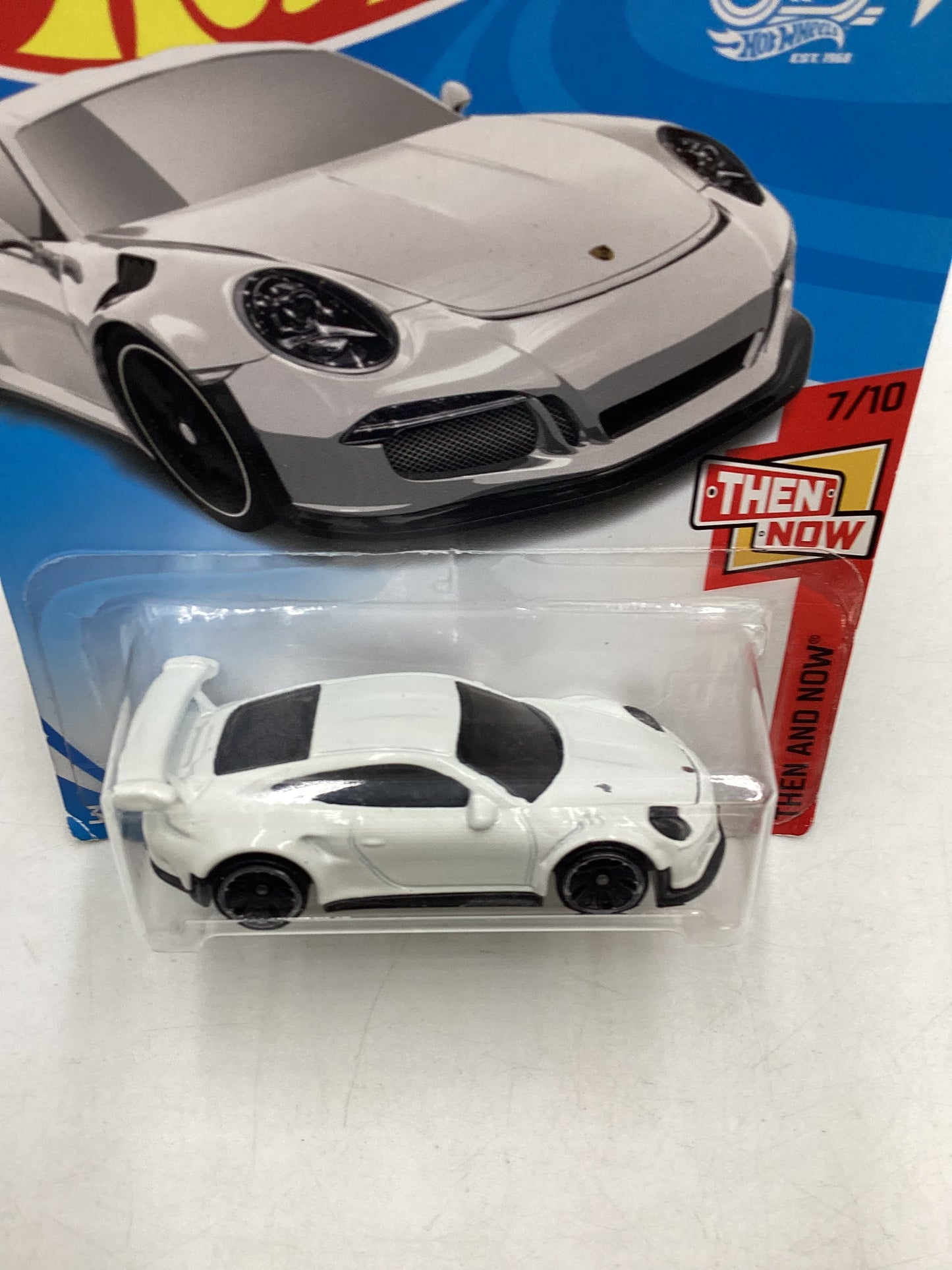 2018 Hot Wheels #47 Porsche 911 GT3 RS White *Vein* 99B