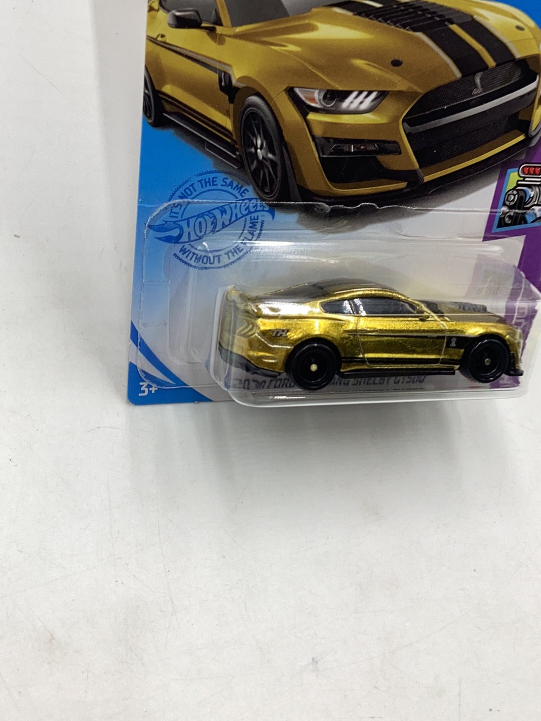 2021 Hot wheels Super treasure hunt Cracked Blister 2020 Ford Mustang Shelby GT500 W/Protector