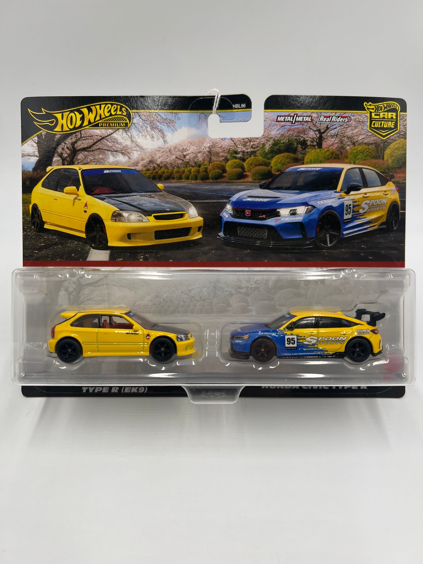 Hot Wheels Premium Target 2 Pack 99 Honda Civic Type R EK9 & Honda Civic Type R Spoon