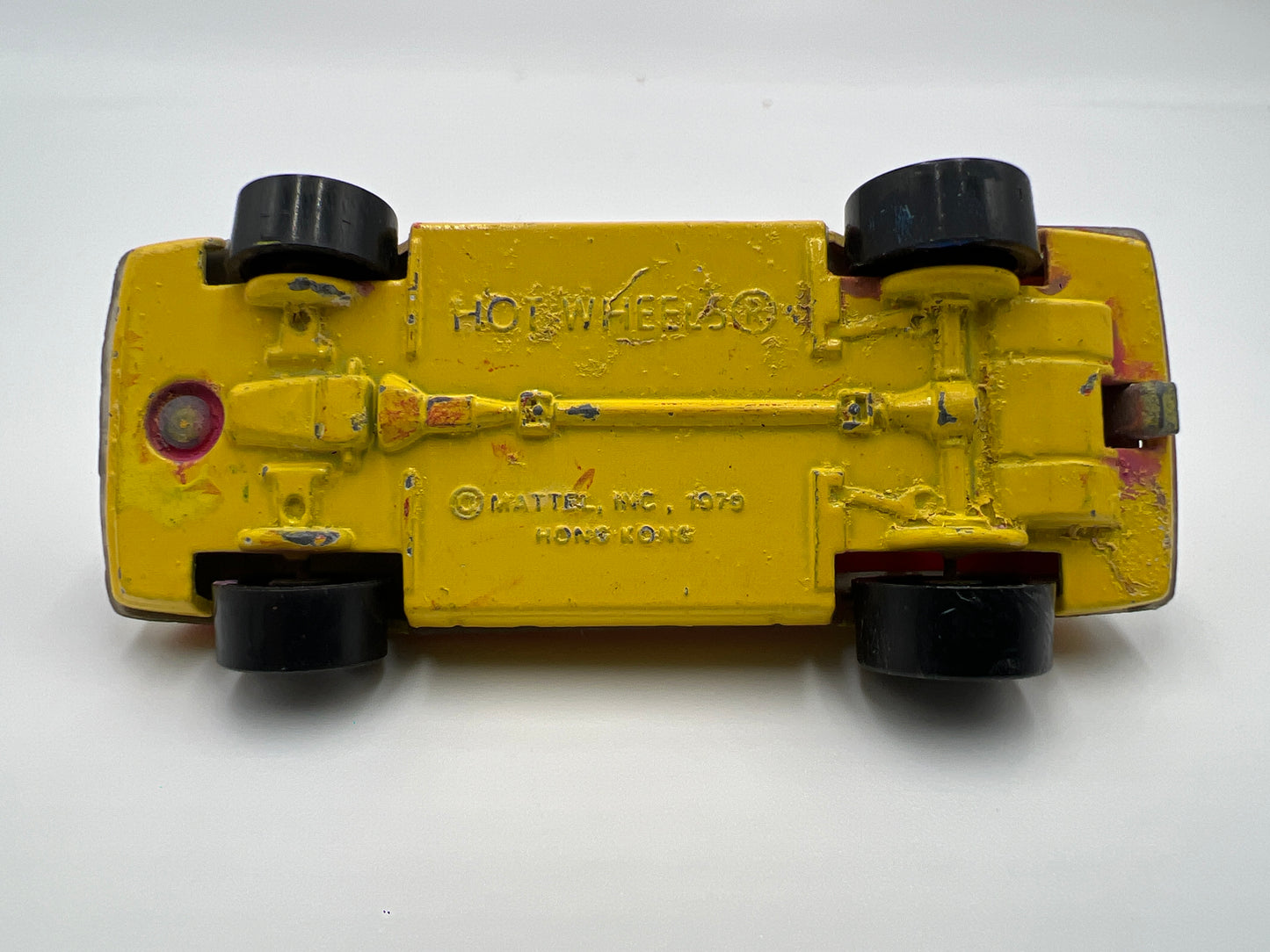 1979 Hot Wheels Blackwall Turbo Mustang Custom Yellow Loose