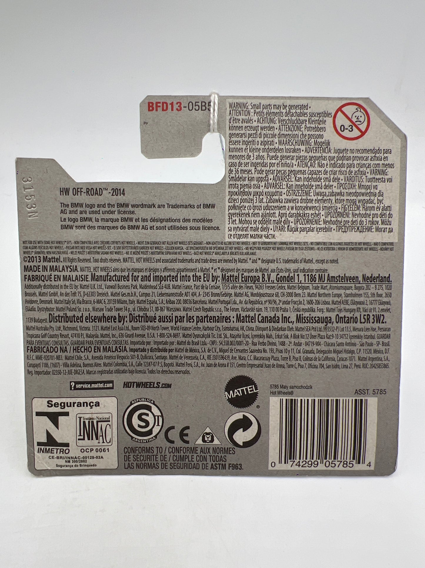 2014 Hot Wheels Short Card Off-Road #127 BMW K 1300 R