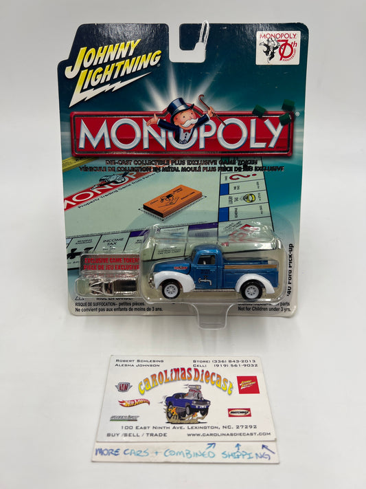 Johnny Lightning Monopoly 70th Anniversary 1940 Ford Pickup Blue 188F