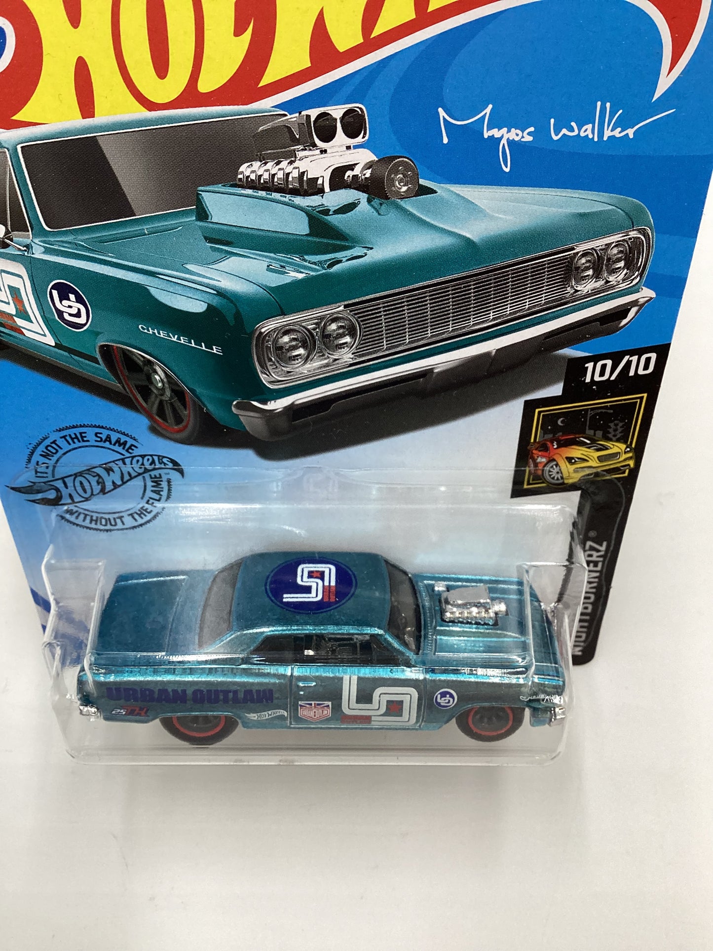 2020 Hot Wheels Super Treasure Hunt #247 64 Chevy Chevelle SS Light Blue W/Protector