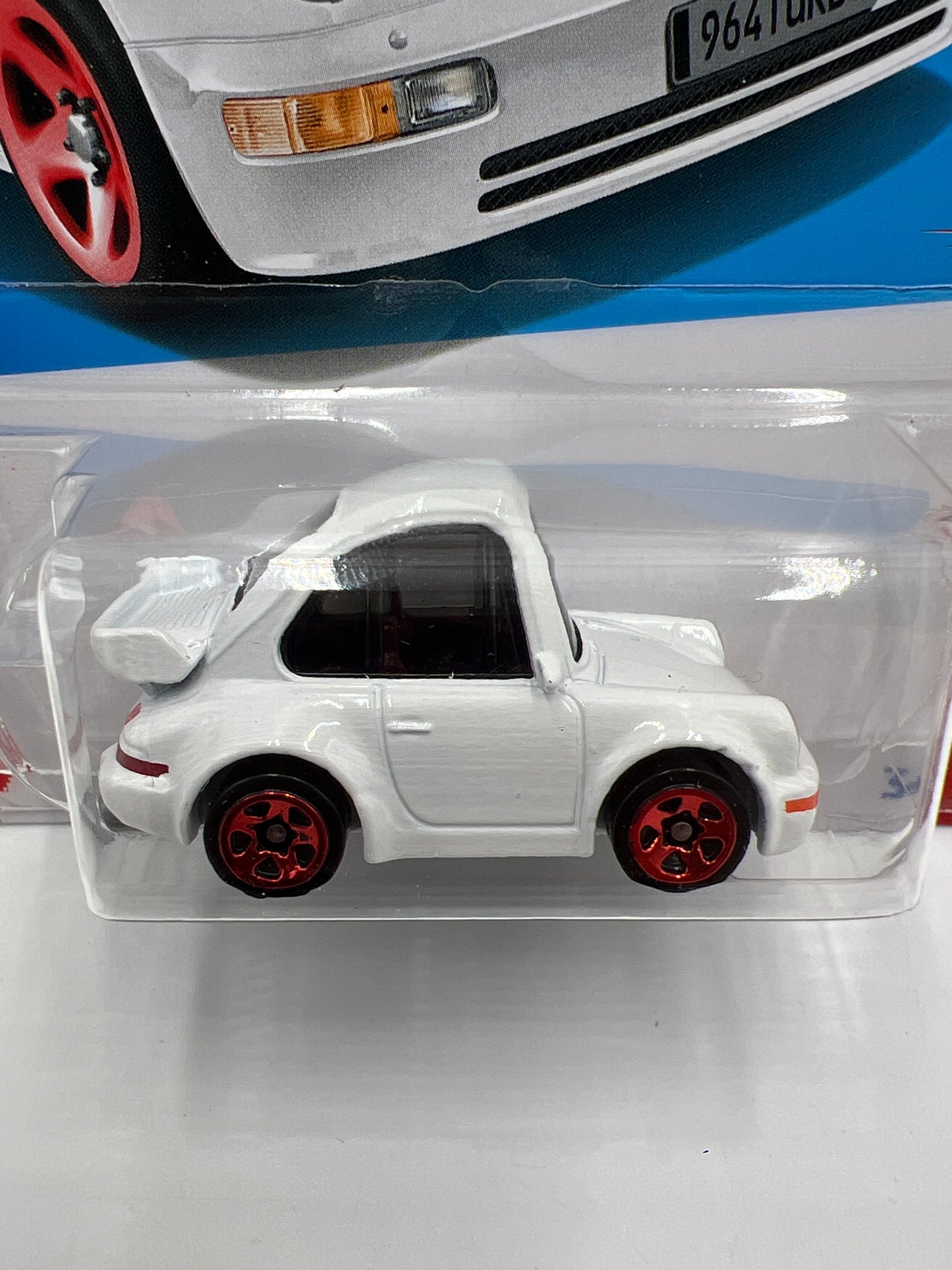 2024 Hot Wheels Target Exclusive Red Edition #199 Porsche 911 Turbo 3.6 964 Tooned White 143A