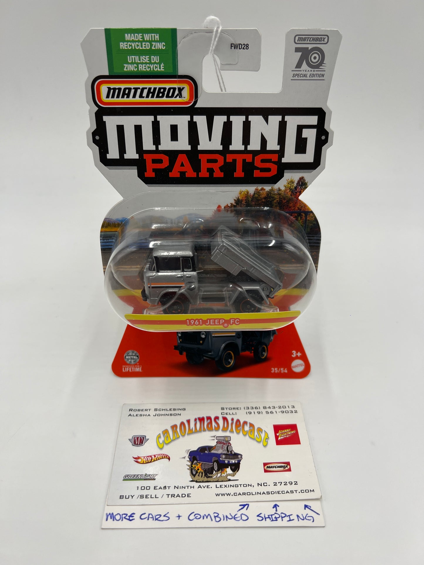 Matchbox Moving Parts #35 1961 Jeep FC Silver Special Edition 162A