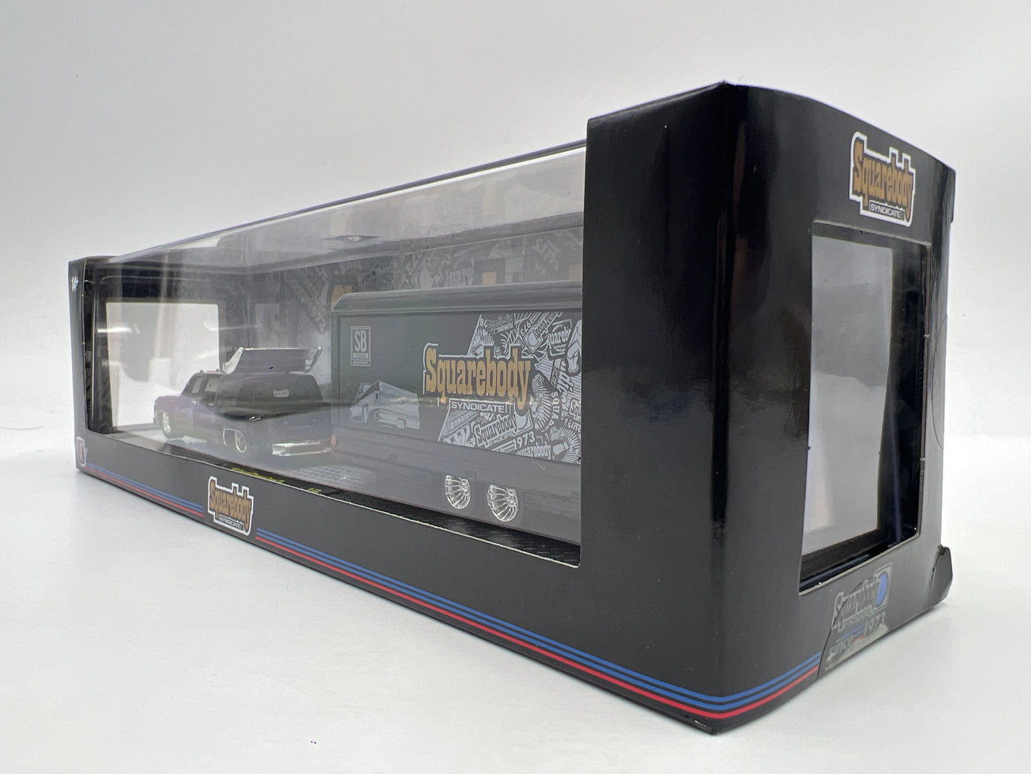 M2 Machines Auto Haulers Squarebody Syndicate 1973 Cheyenne Super 30 & 1973 GMC Sierra Grande Square 1 S45