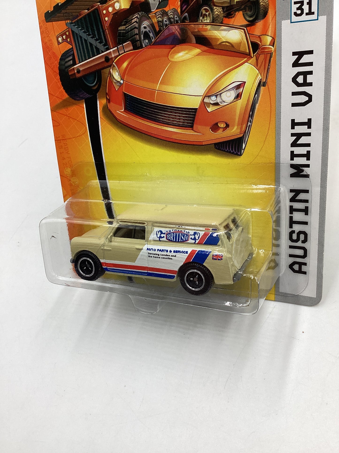 Matchbox MBX Metal #31 Austin Mini Van Tan 207F