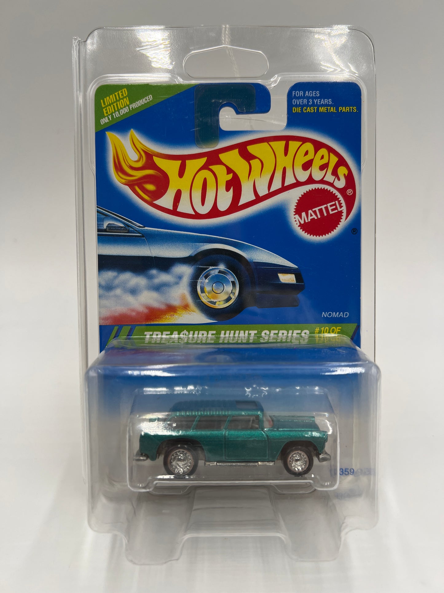 1995 Hot Wheels Treasure Hunt Series #10 Classic Nomad Green W/Protector