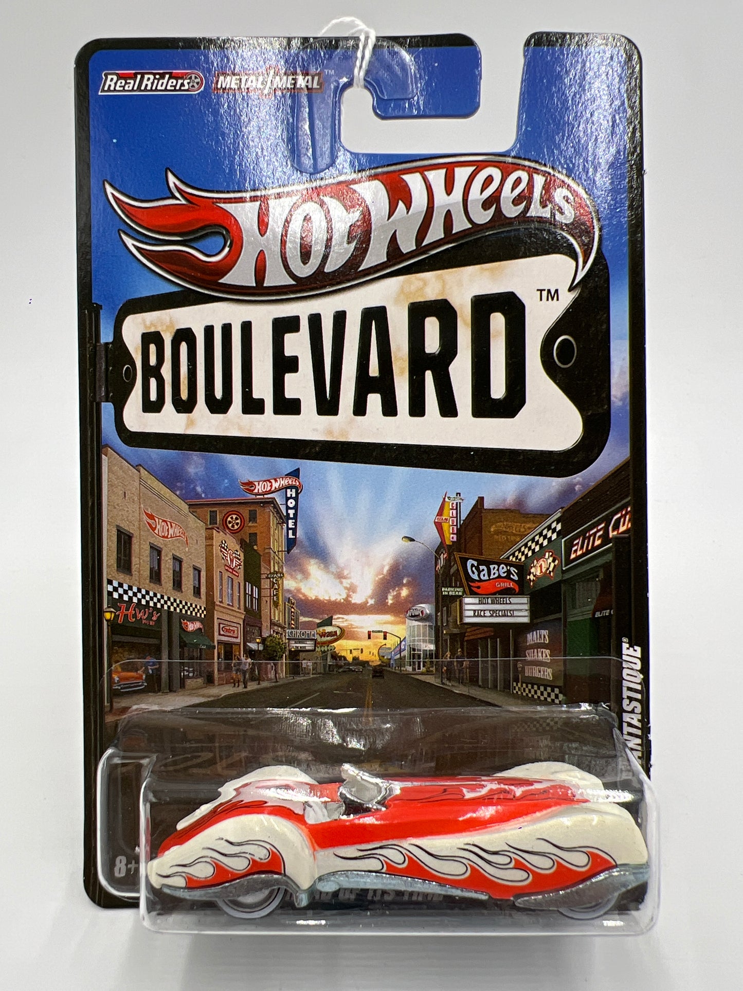 Hot Wheels Boulevard Ahead Of Its Time Phantastique White/Orange 244J
