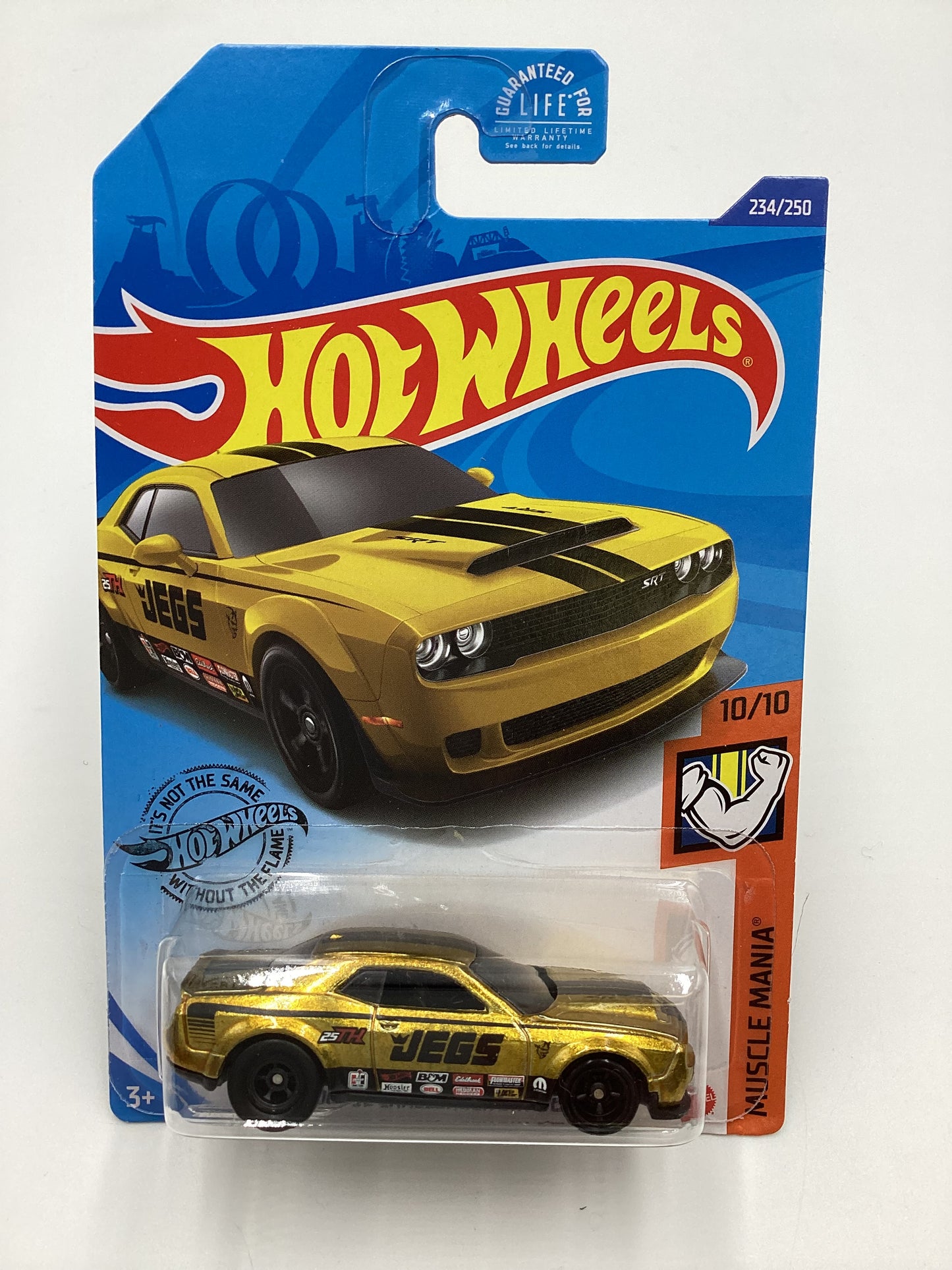 2020 Hot Wheels Super Treasure Hunt #234 18 Dodge Challenger SRT Demon Gold JEGS W/ Protector #1