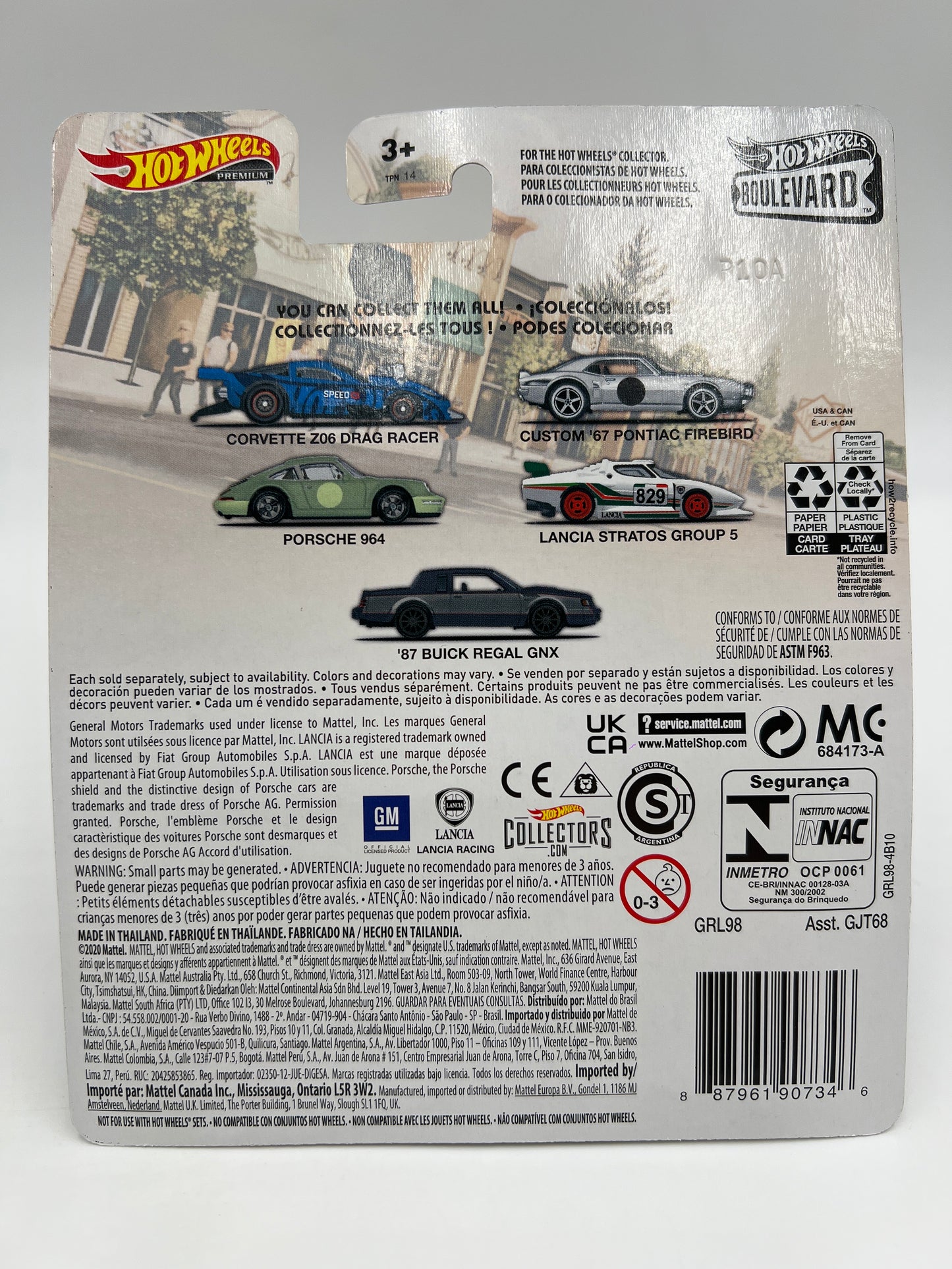 Hot Wheels Premium Boulevard #27 Custom 67 Pontiac Firebird Silver 261E