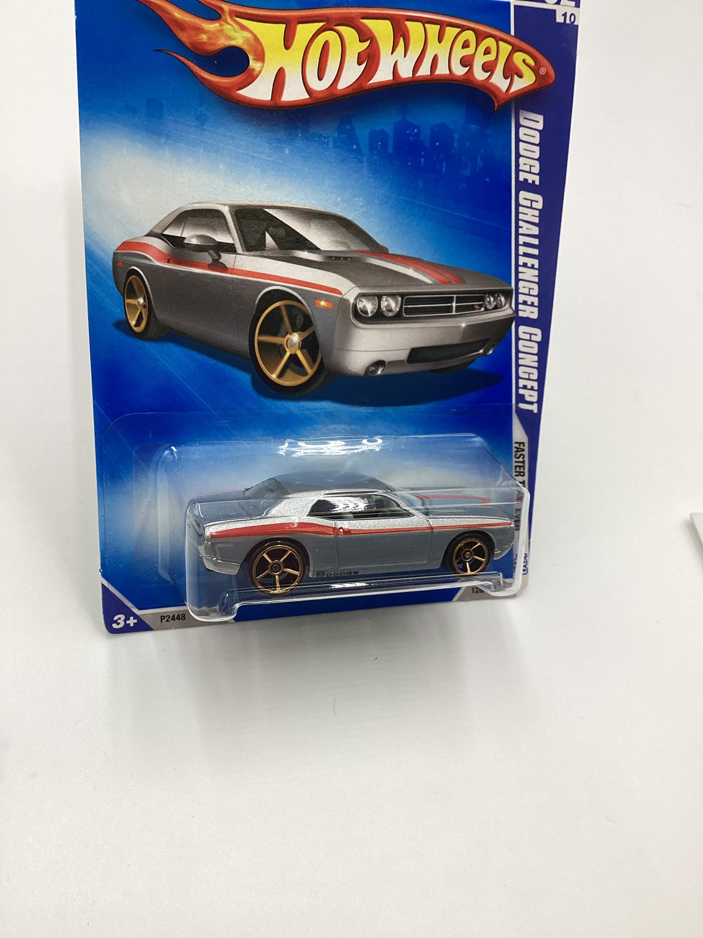 2009 Hot Wheels #128 Dodge Challenger Concept FTE faster than ever Silver 44C