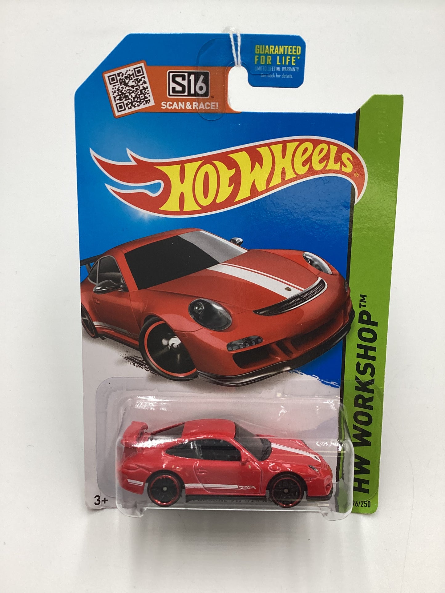 2015 Hot Wheels #196 Porsche 911 GT3 Red 99B