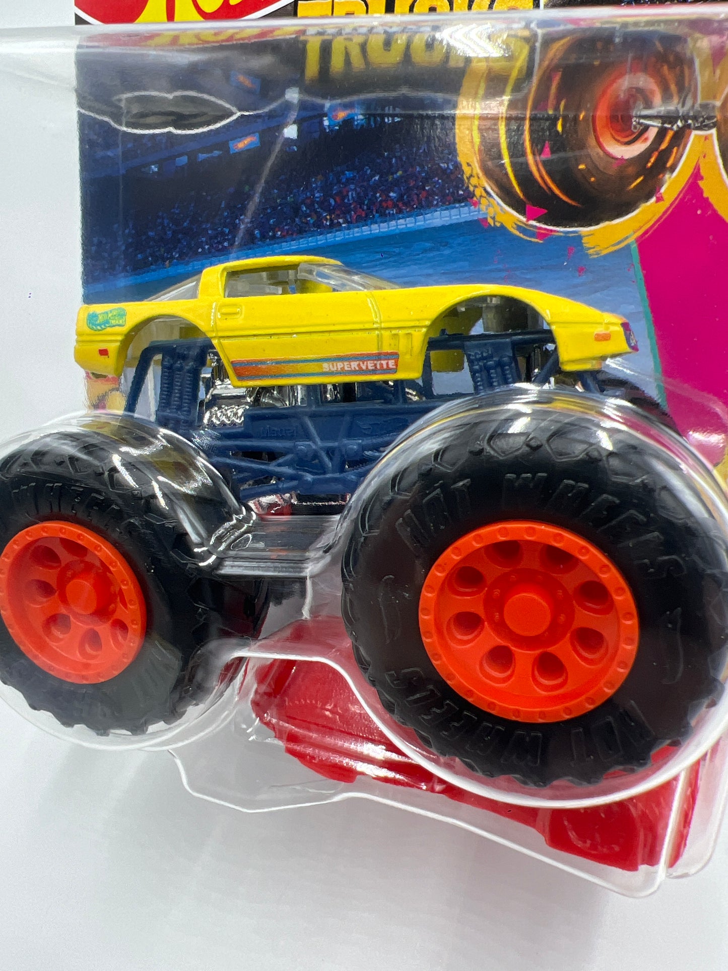 2025 Hot Wheels Monster Trucks Barbie Corvette XL Yellow 124A