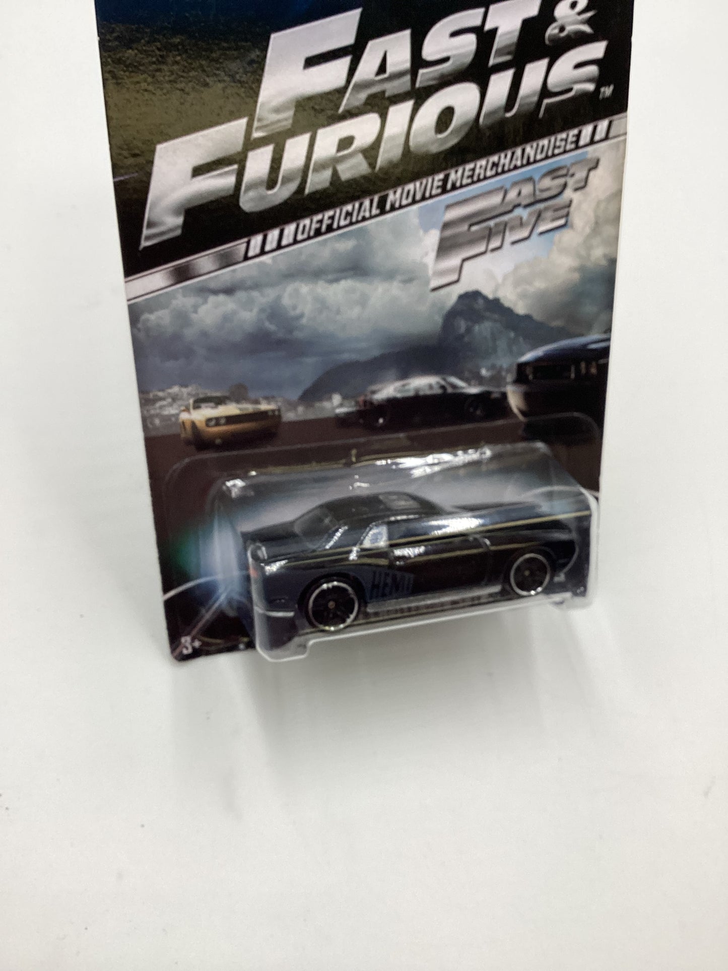 2013 Hot Wheels Fast and Furious Fast Five #7 08 Dodge Challenger SRT8 Black 73G