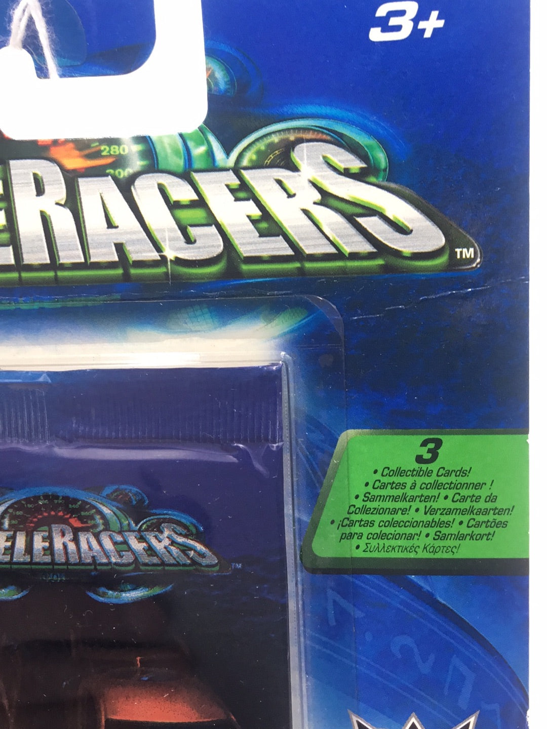 Hot wheels Acceleracers Metal Maniacs Hollowback 5 of 9 international card (Bad card)