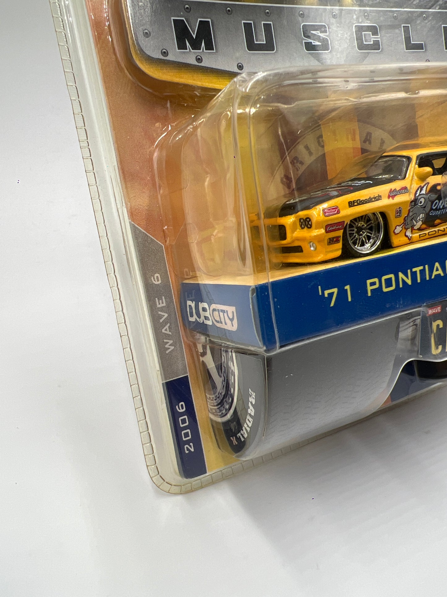 2006 Jada Big Time Muscle Wave 6 #68 71 Pontiac GTO Yellow 188D