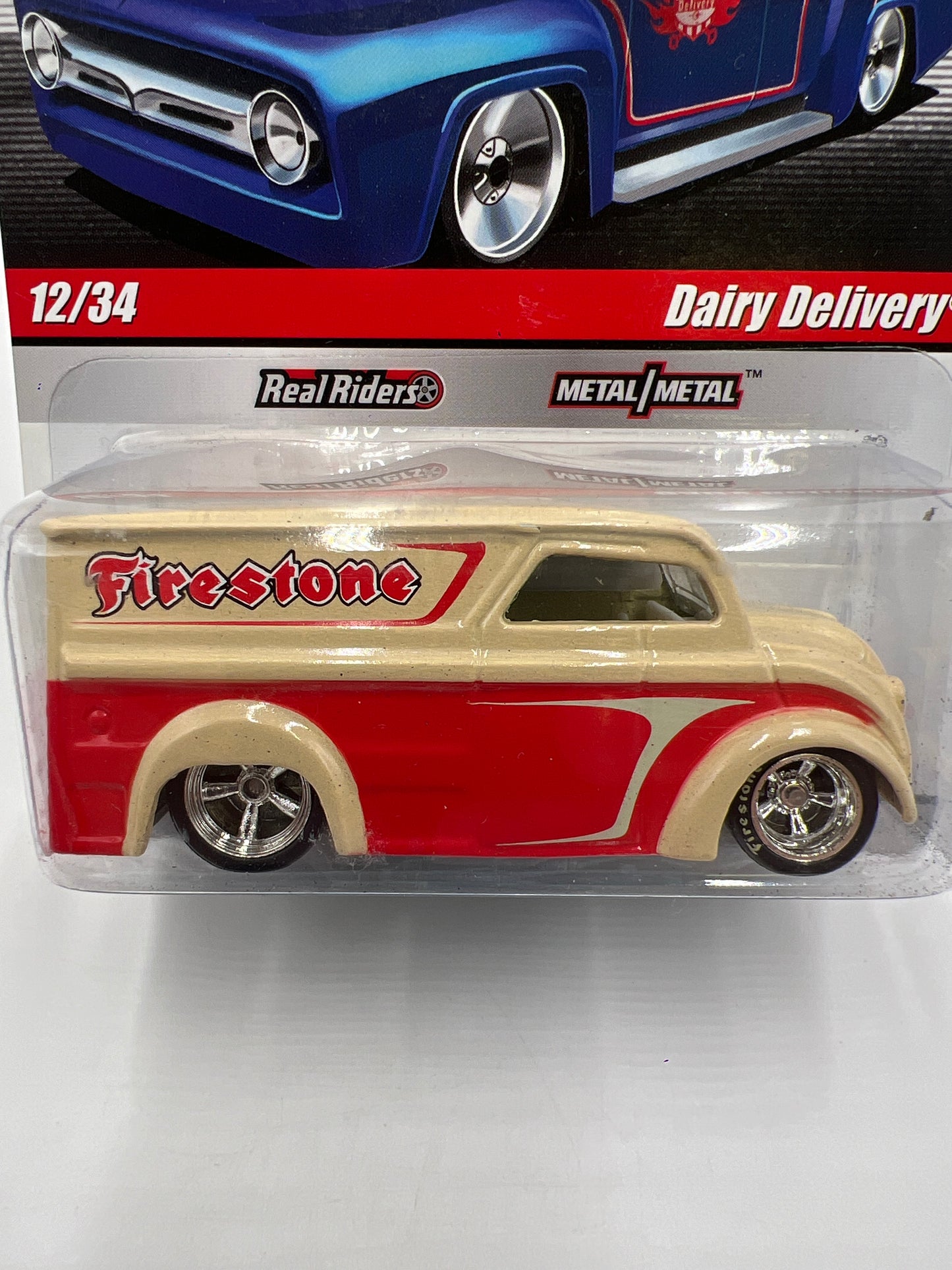 Hot Wheels Slick Rides #12 Dairy Delivery Firestone Orange/Cream 243A