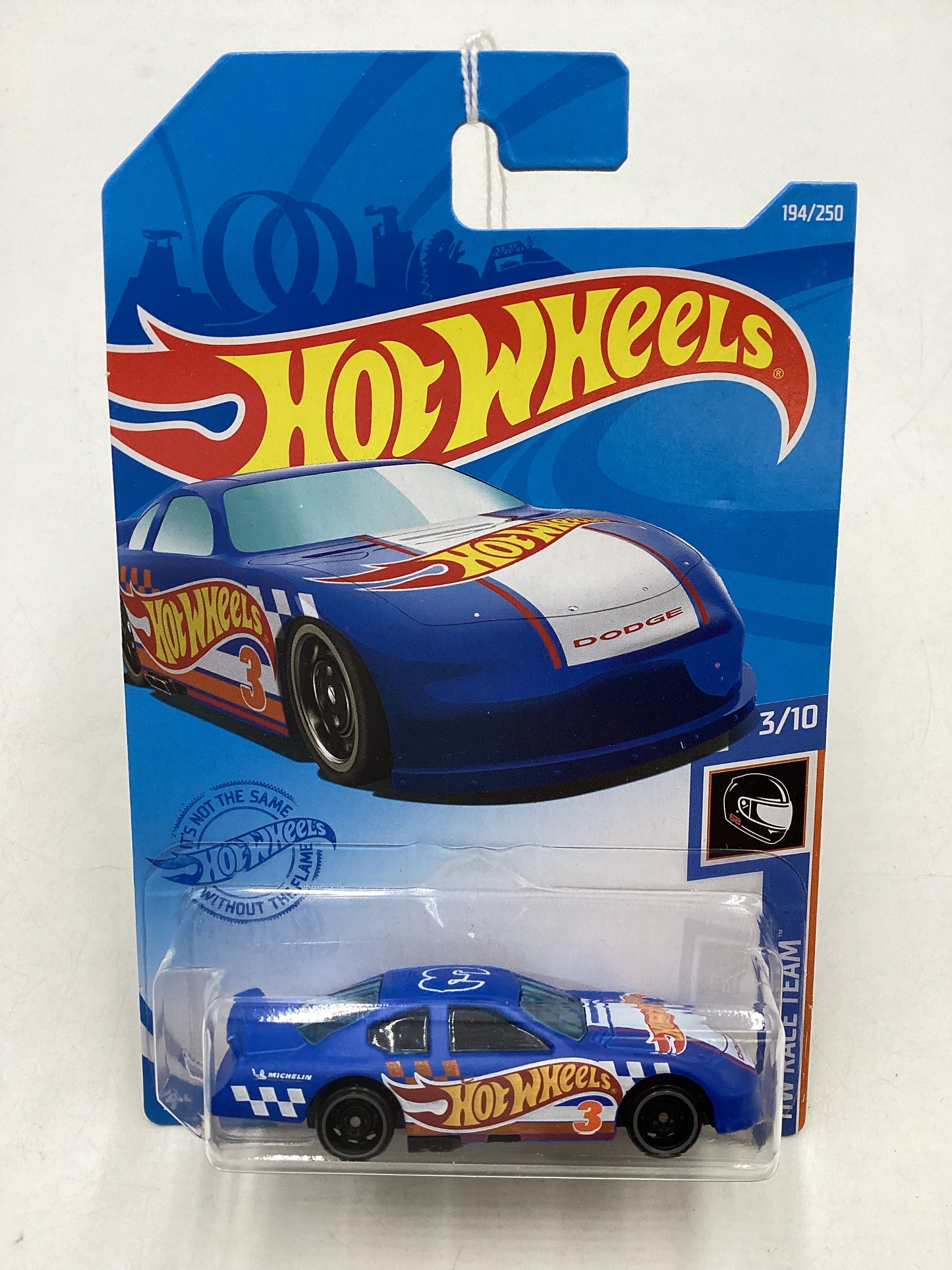 2021 Hot wheels #194 Dodge Charger Stock Car Blue 50H