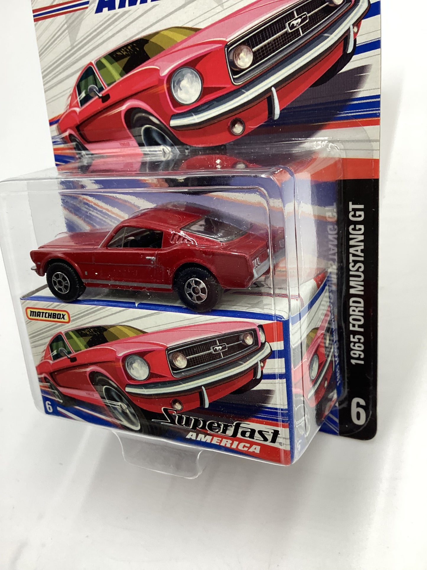 Matchbox Superfast America #6 1965 Ford Mustang GT Red 173C