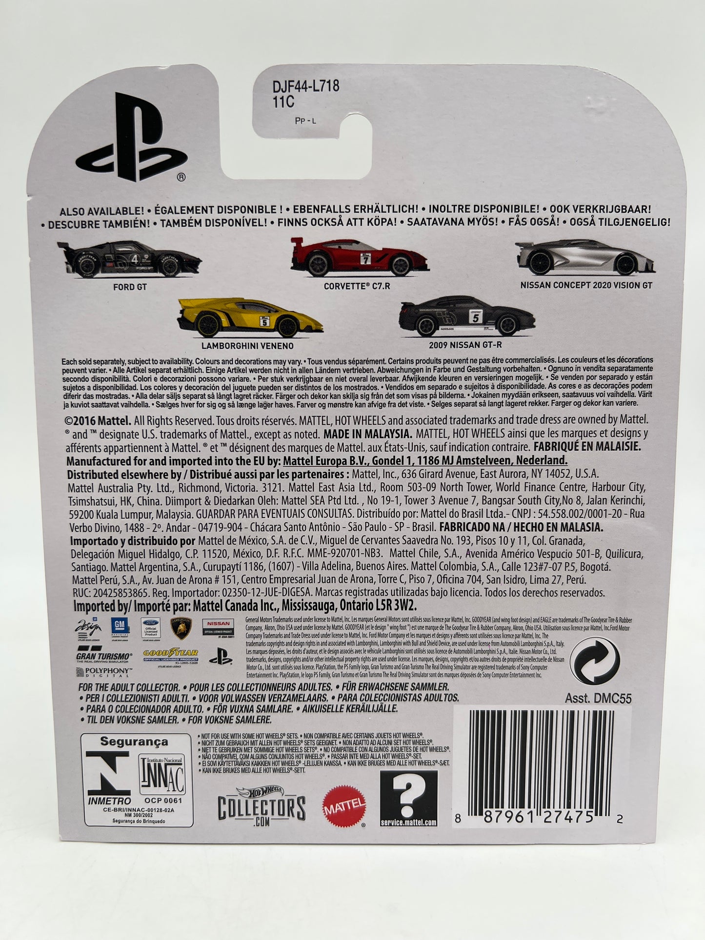 Hot Wheels Retro Entertainment Gran Turismo #2 Corvette C7.R Red