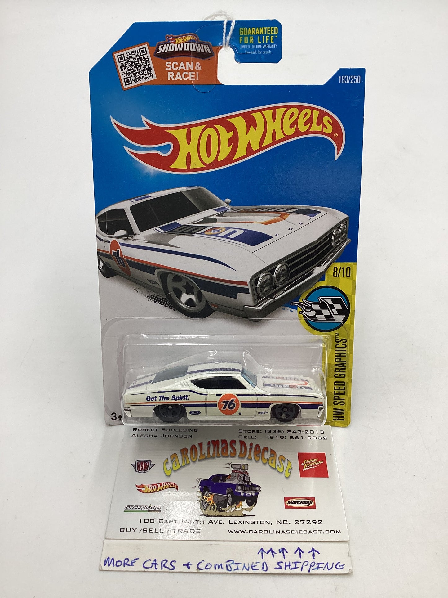 2016 Hot Wheels Speed Graphics 183/250 69 Ford Torino Talladega 32C