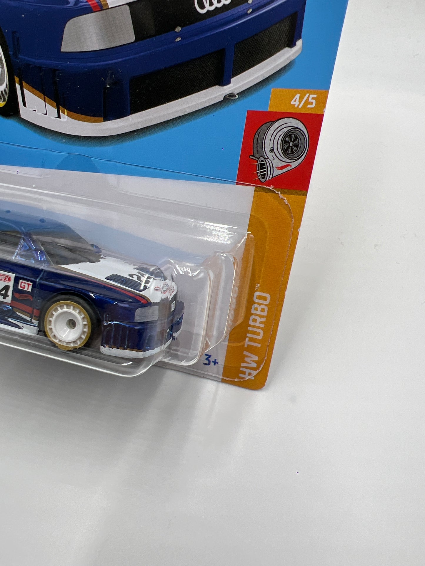 2024 Hot Wheels #144 Super Treasure Hunt Audi 90 Quattro Blue W/Protector