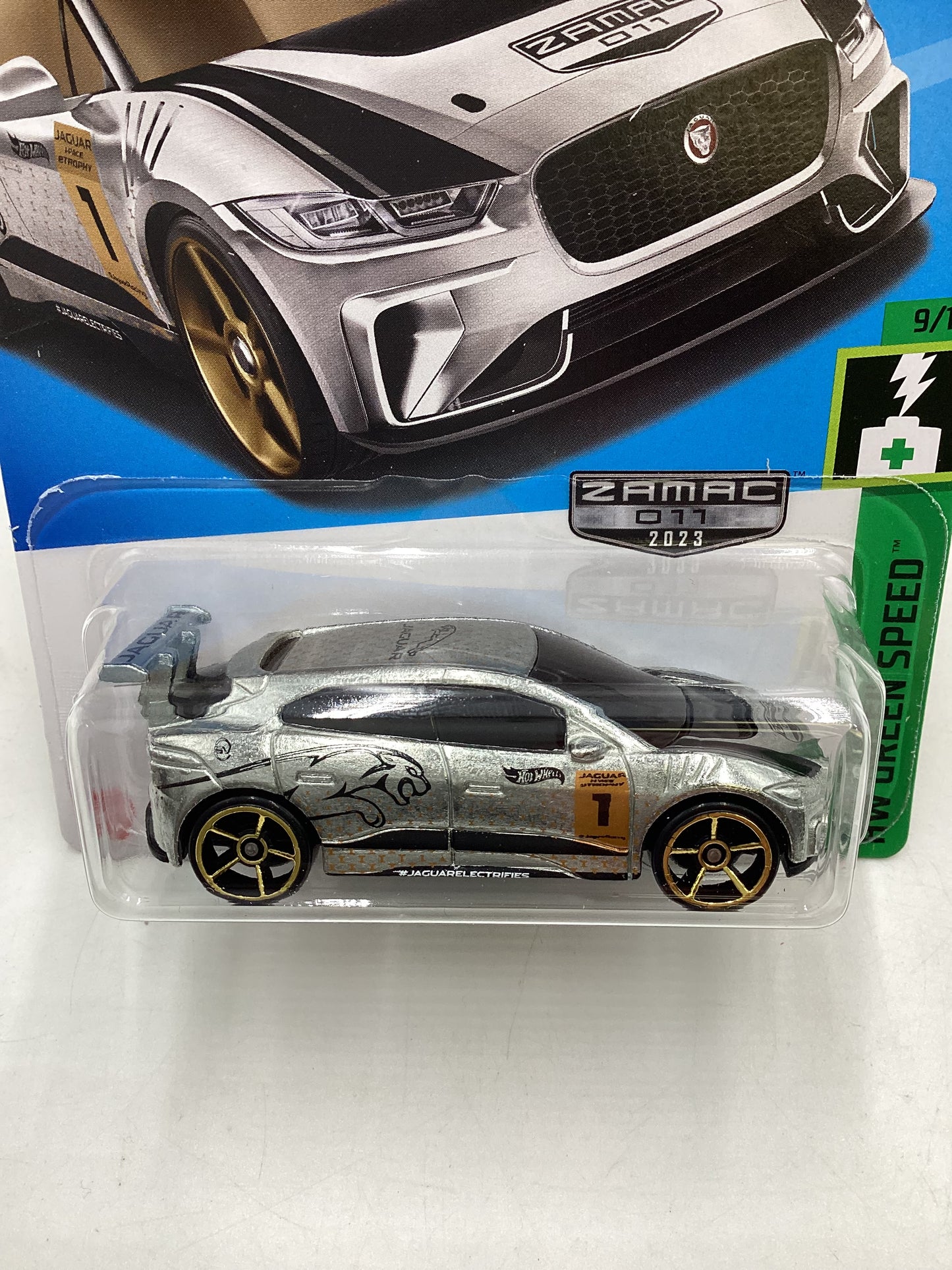 2023 Hot wheels Zamac Factory Sealed #158 Jaguar I-Pace eTrophy 148D