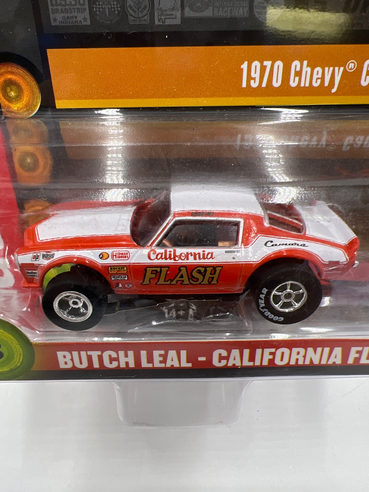 Auto World Legends of the Qtr Mile Butch Leal California Flash HO Slot Car 1970 Chevy Camaro