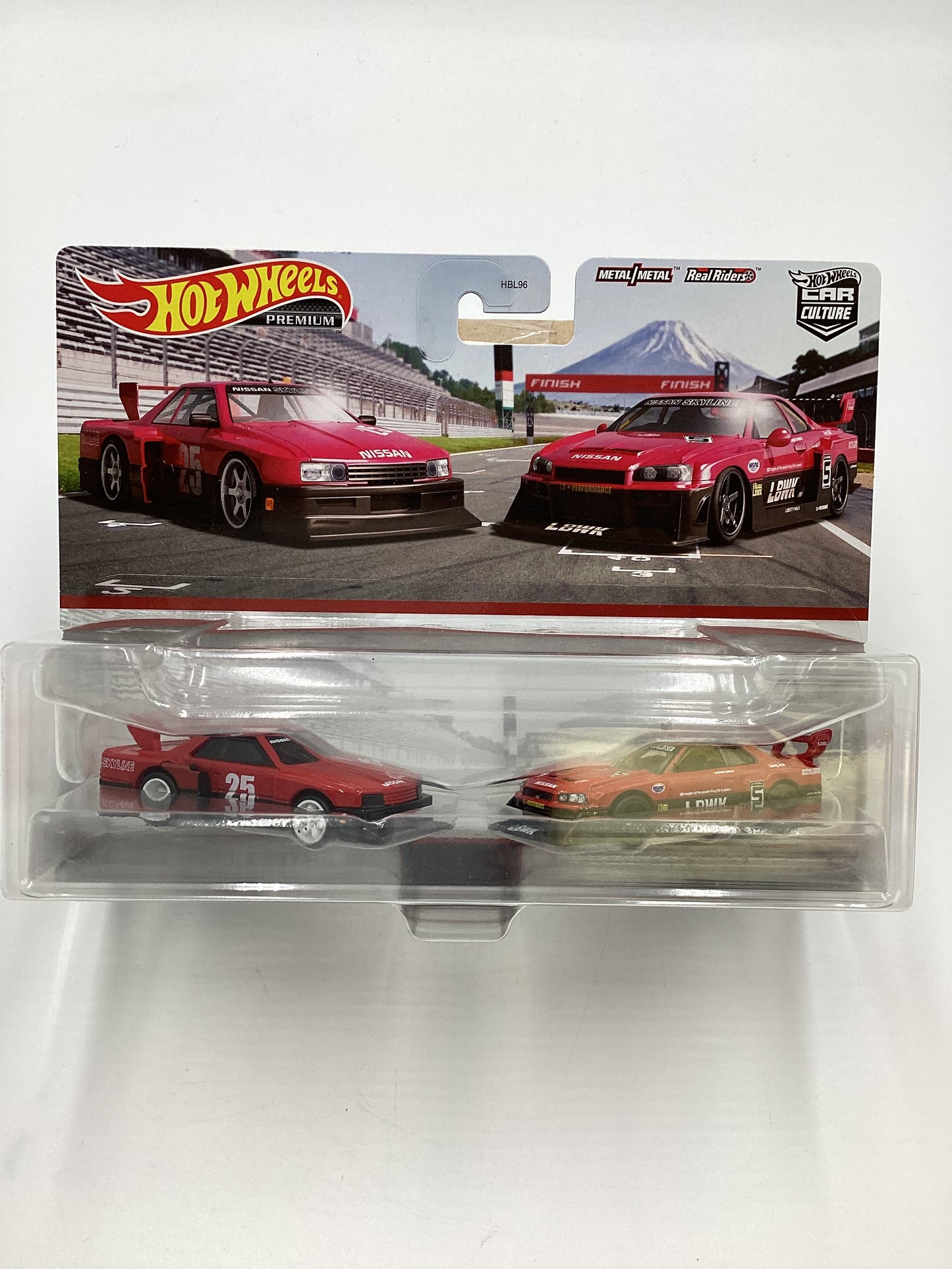 Hot Wheels Premium 2 pack Target Nissan Skyline Silhouette & LB-ER34 Super Silhouette Nissan Skyline