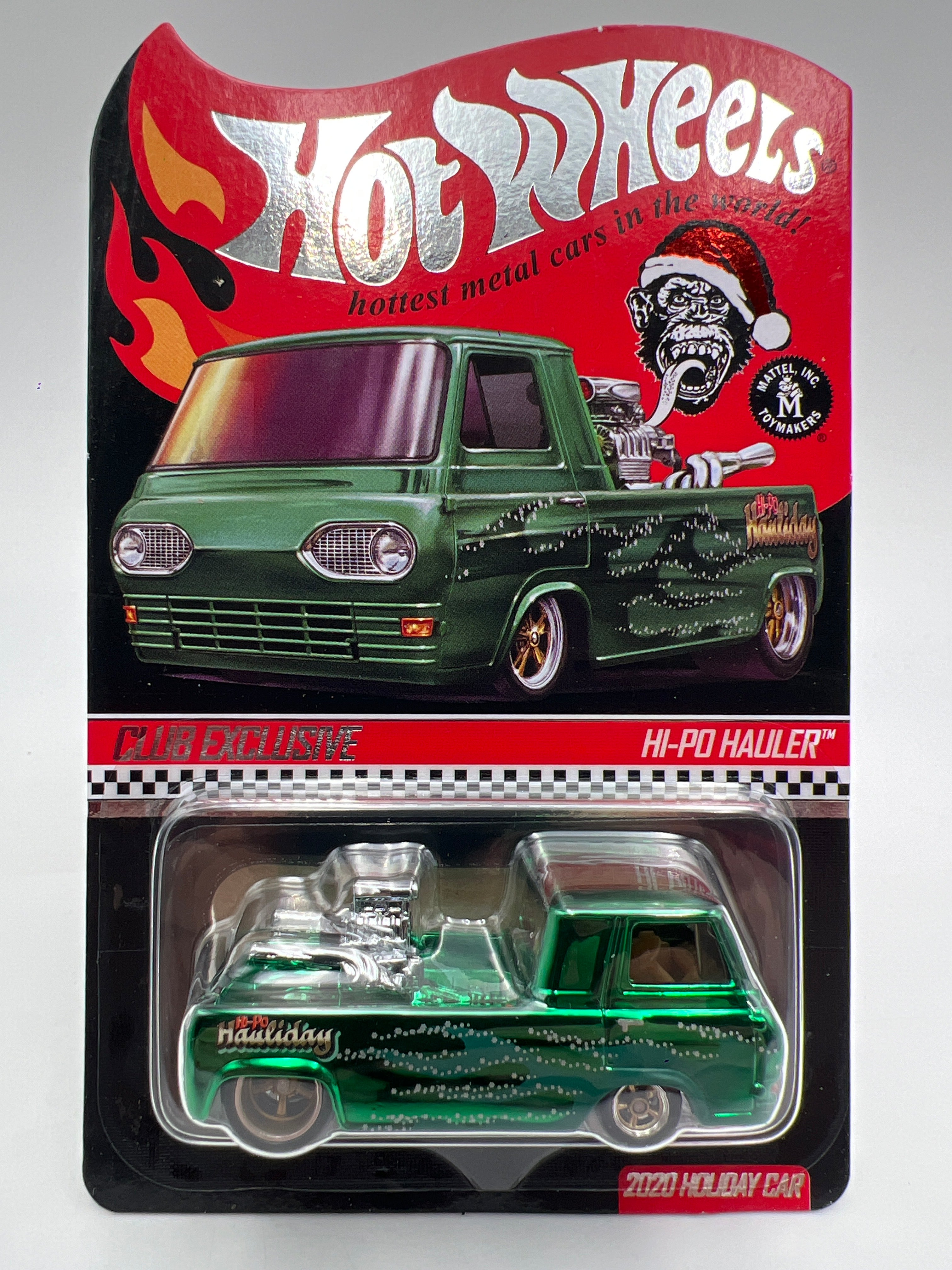 2020 Hot Wheels RLC Holiday Car Hi-Po Hauler Green Gas Monkey W