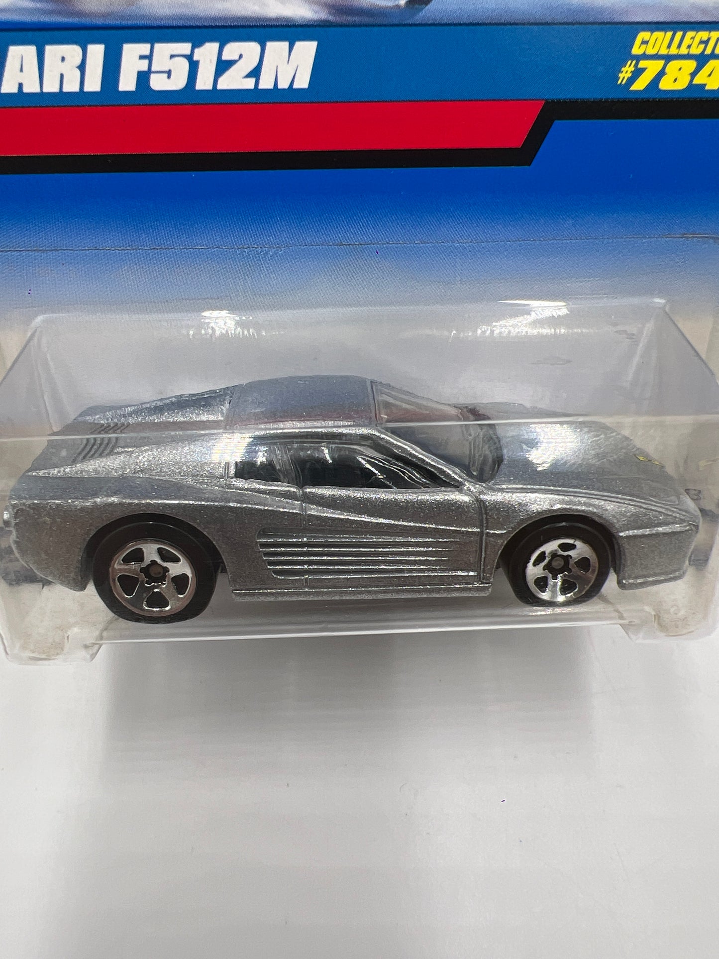 1998 Hot Wheels #784 Ferrari F512M Silver 5SP Wheels