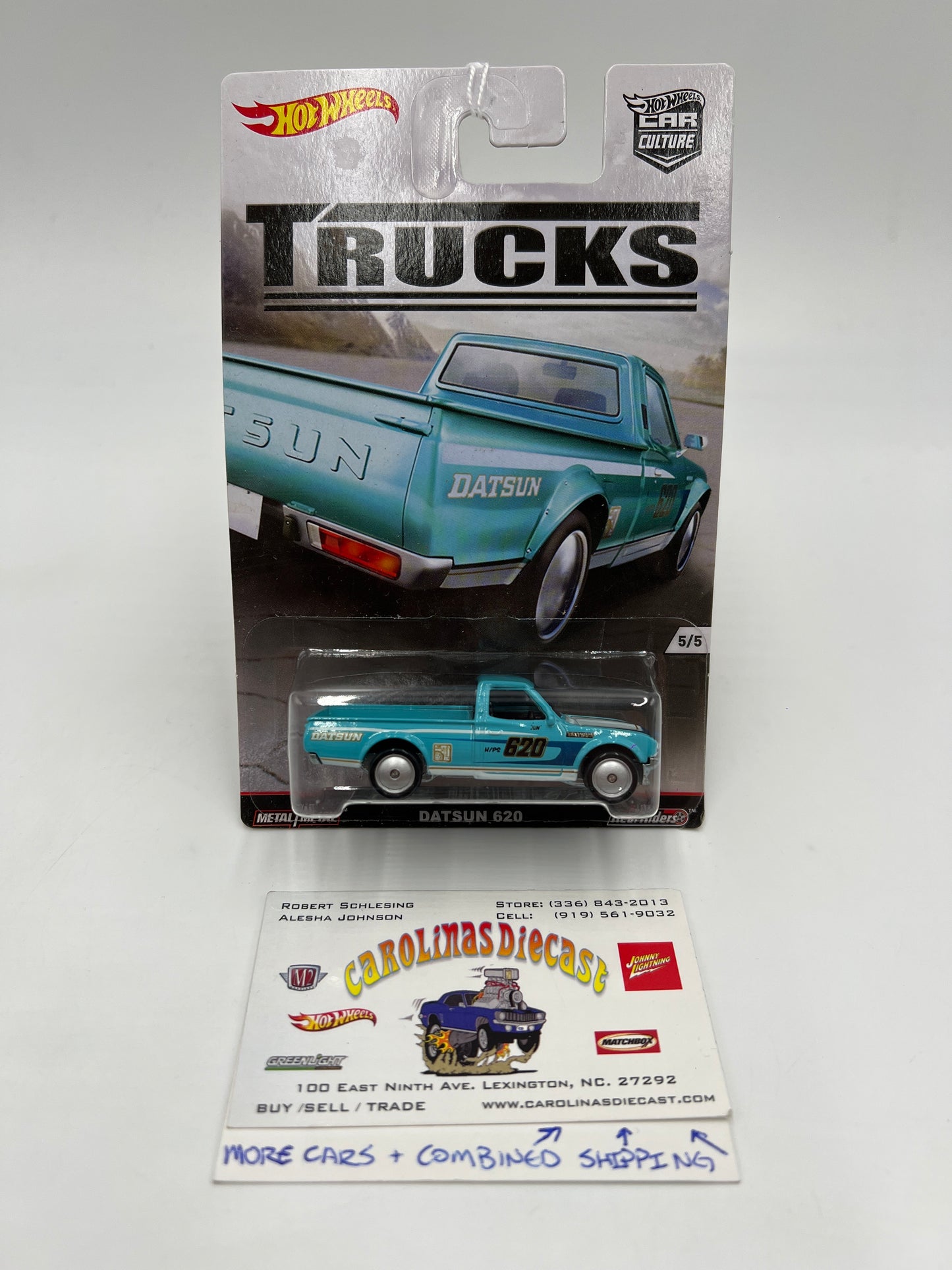 Hot Wheels Car Culture Trucks #5 Datsun 620 Light Blue 244A