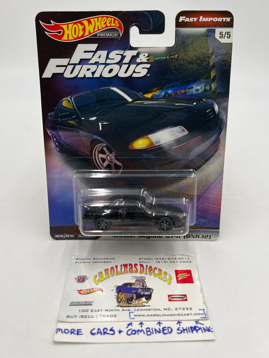 Hot Wheels Fast & Furious Fast Imports #5 Nissan Skyline GT-R BNR32 Black W/Protector