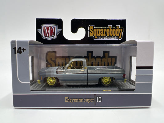 M2 Machines Walmart Squarebody Syndicate RAW CHASE 1/250 1975 Chevrolet Cheyenne Super 10 W/Protector WMTS18