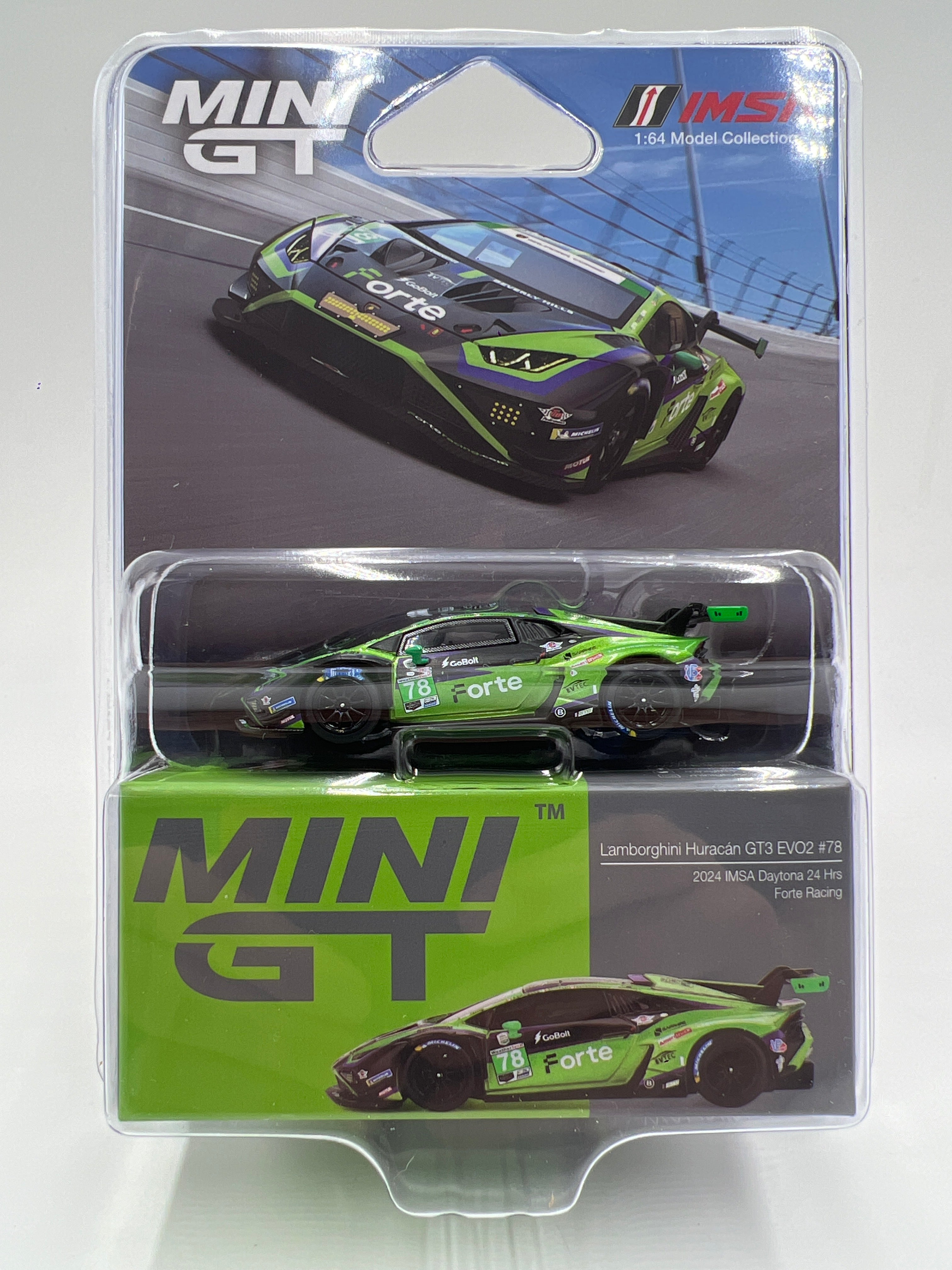 Mini GT #1062 Lamborghini Huracan GT3 EVO2 #78 2024 IMSA Daytona