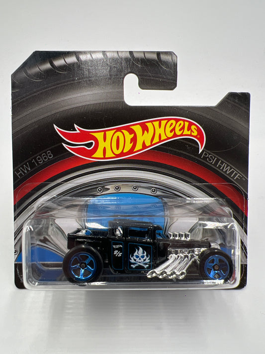 Hot Wheels Short Card Mega Construx Set Exclusive Bone Shaker Black W/Protector