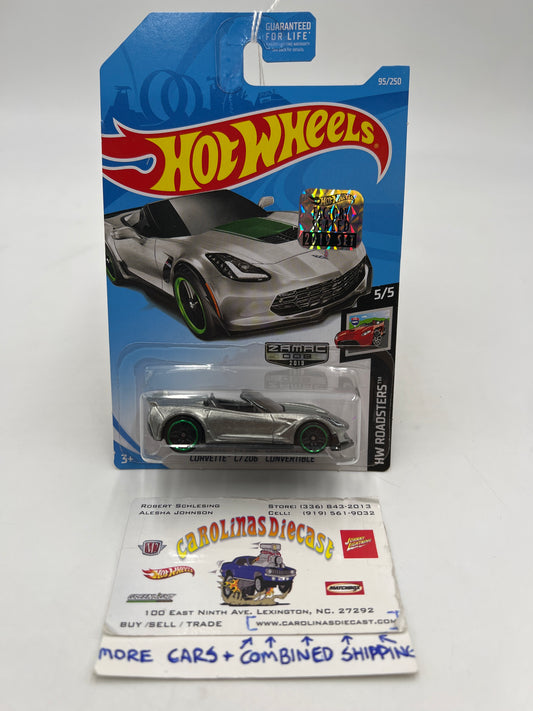 2019 Hot Wheels Factory Sealed Zamac 008 #95 Corvette C7 Z06 Convertible 143B