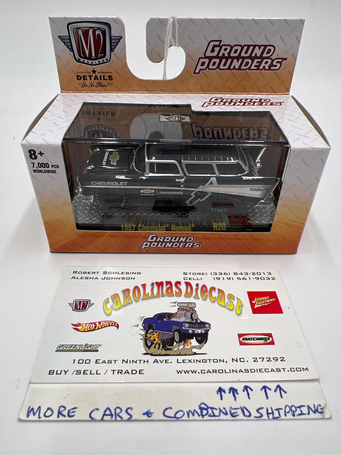 M2 Machines Ground Pounders 1957 Chevrolet Nomad Black R20