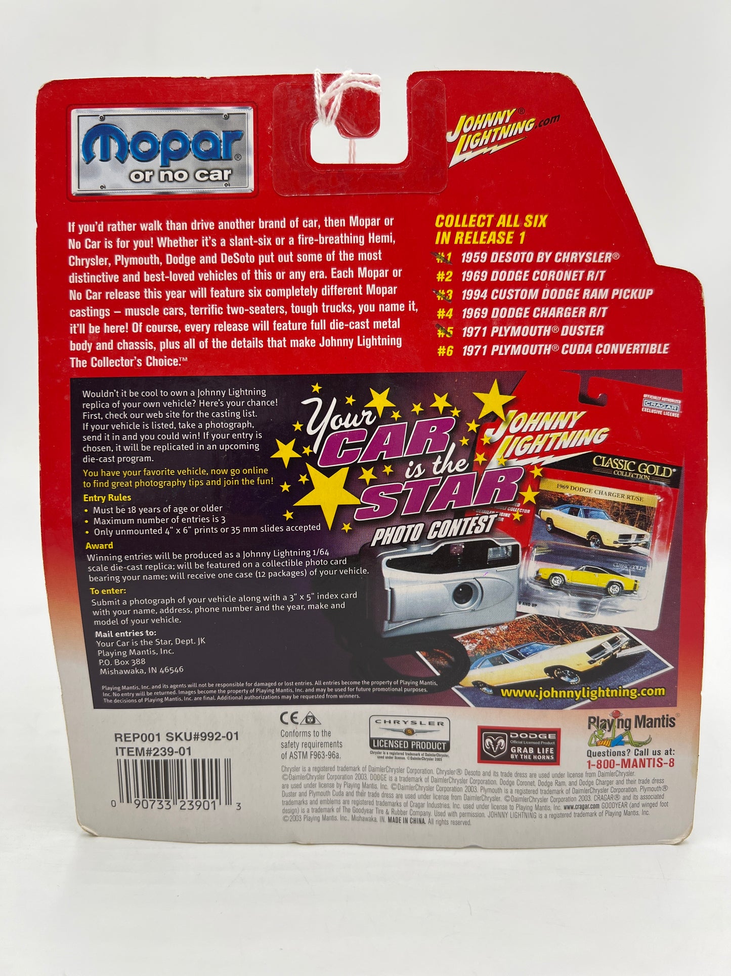 Johnny Lightning Mopar Or No Car #3 1994 Custom Dodge Ram Pickup