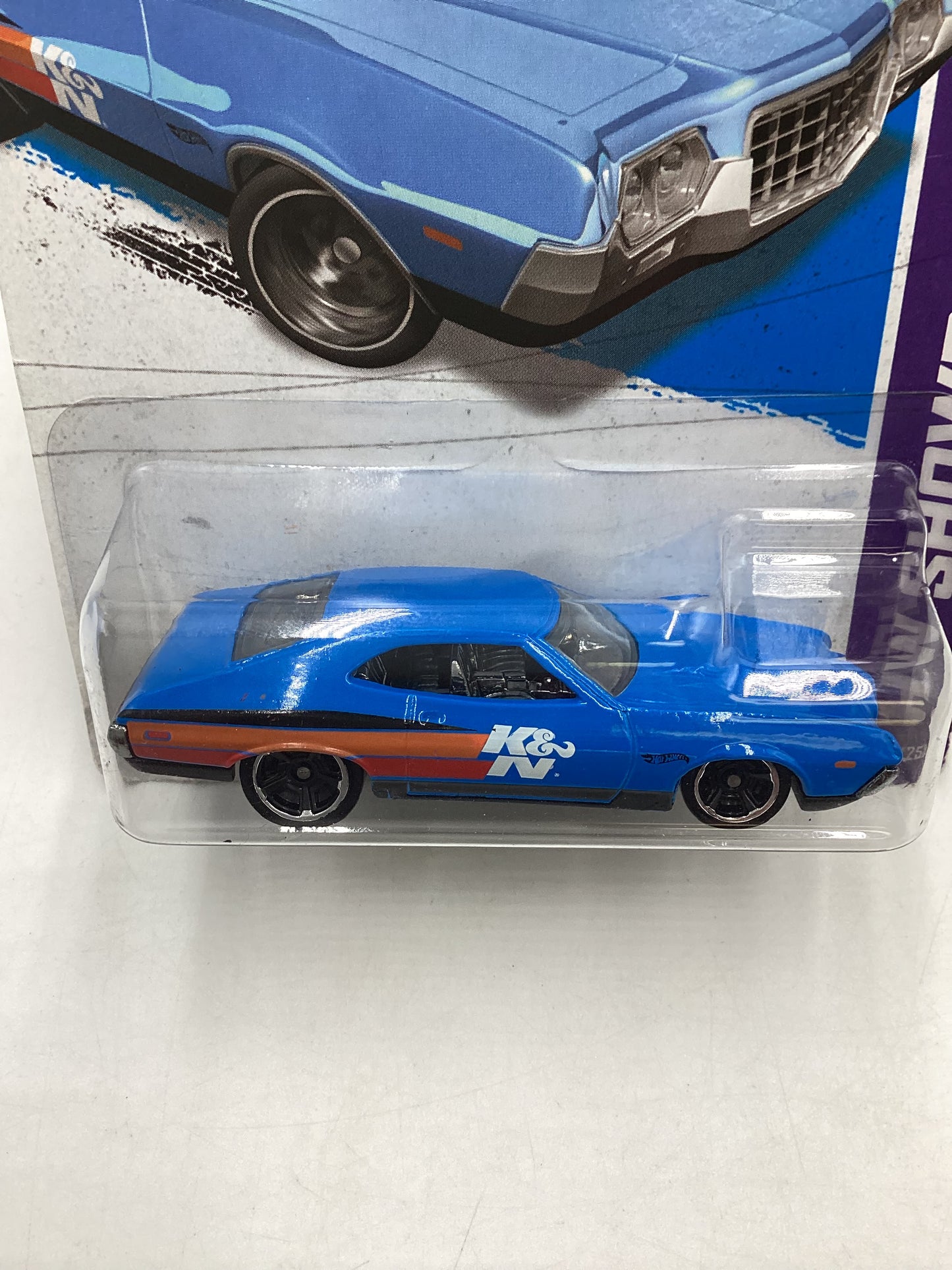 2013 Hot Wheels #242 72 Ford Gran Torino Sport Blue 19F